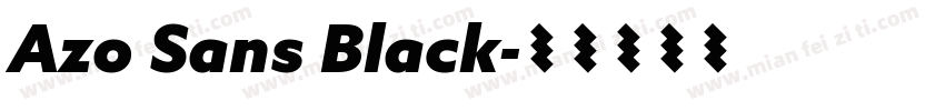 Azo Sans Black字体转换